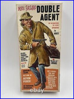 Rare Vintage Mike Hazard Double Agent Action Figure with Accessories by Marx