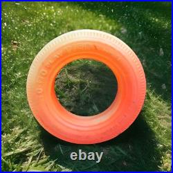Rare Vtg 1950's MARX ORANGE PLASTIC Tire Swing Large Collectible Toy Go Go Tire