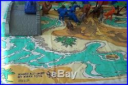 Re-MARX 1991 Isle 0f Terror Vintage Jurassic Village Play Set