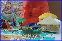 Re-MARX 1991 Isle 0f Terror Vintage Jurassic Village Play Set