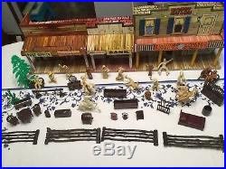 Reduced! Vintage Marx Roy Rogers Mineral City Western Town, Figures, Furniture