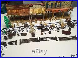 Reduced! Vintage Marx Roy Rogers Mineral City Western Town, Figures, Furniture