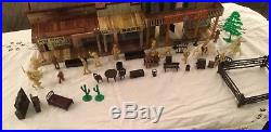 Reduced! Vintage Marx Roy Rogers Mineral City Western Town, Figures, Furniture