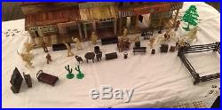 Reduced! Vintage Marx Roy Rogers Mineral City Western Town, Figures, Furniture