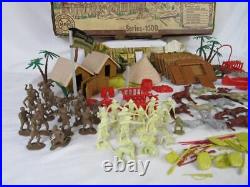 SCarce Rare VINTAGE (1950S 1960S) MARX JUNGLE JIM PLAYSET Series 1000 DL