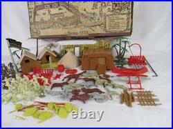 SCarce Rare VINTAGE (1950S 1960S) MARX JUNGLE JIM PLAYSET Series 1000 DL