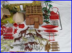 SCarce Rare VINTAGE (1950S 1960S) MARX JUNGLE JIM PLAYSET Series 1000 DL