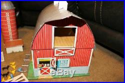 Scarce 1959-60 Marx Sears Growing Farm -barn- Playset In Ob! Excellent
