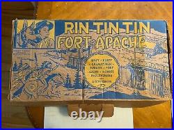 Scarce Rare Vintage Marx Rin Tin Tin Fort Apache 1956 Playset in Original Box