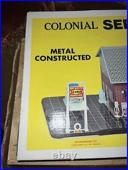 Sealed Mib Vintage Marx Colonial Service Station Style No. 3450 In Original Box