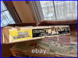 Sealed Mib Vintage Marx Colonial Service Station Style No. 3450 In Original Box