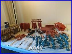 Sears Heritage Playset Marx Fort Apache. Clean pieces. Solid box. Nice