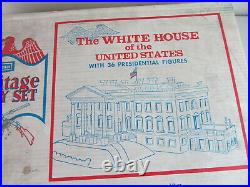Sears Heritage Playset Marx White House of the US with 36 Fig Original Box No. 3921