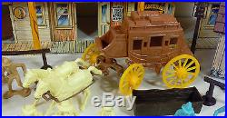 Sears Marx #4268 Gunsmoke Dodge City Playset Play Set, Box, Minty Nice Pieces