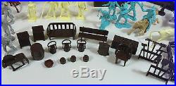 Sears Marx #4268 Gunsmoke Dodge City Playset Play Set, Box, Minty Nice Pieces