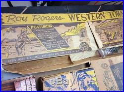 Several Vintage Playsets- MARX Roy Rogers Western Town Rin Tin Tin and more