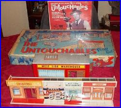 THE ULTIMATE MARX UNTOUCHABLES PLAYSET COMPLETE withMANY EXTRAS BOX BAGS INSTR MAG