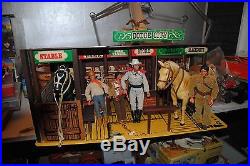 The Lone Ranger Rides Again Dodge City Playset + Figures Nice Set