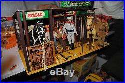 The Lone Ranger Rides Again Dodge City Playset + Figures Nice Set