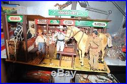 The Lone Ranger Rides Again Dodge City Playset + Figures Nice Set