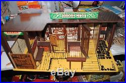 The Lone Ranger Rides Again Dodge City Playset + Figures Nice Set