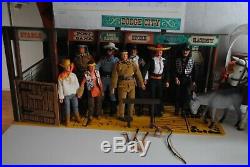 The Lone Ranger Rides Again Dodge City Playset -most Complete Set On Ebay