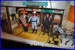 The Lone Ranger Rides Again Dodge City -playset -with Figures! Nice Set