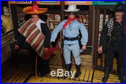 The Lone Ranger Rides Again Dodge City -playset -with Figures! Nice Set