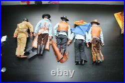 The Lone Ranger Rides Again Figures + Stables Nice Rare Playset