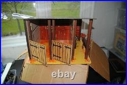 The Lone Ranger Rides Again Horse Stables Nice Playset In The Original Box