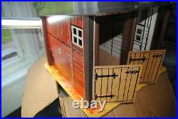 The Lone Ranger Rides Again Horse Stables Nice Playset In The Original Box