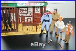 The Lone Ranger Rides Again Jail + Figures Nice Rare Playset