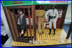 The Lone Ranger Rides Again Playset Jail + Action Figures Nice Set