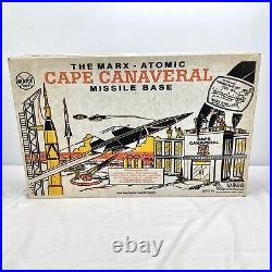 The Marx-Atomic Cape Canaveral Missile Base Playset #4521 in Box Missing Pieces