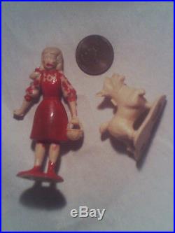 The WIZARD OF OZ PLAYSET FIGURES LOT (10) MARX TOYS MGM 1967 LAND OF OZ RARE SET