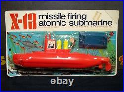 Tim Mee toys vintage X-13 Atomic submarine mint on card Marx like
