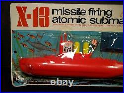 Tim Mee toys vintage X-13 Atomic submarine mint on card Marx like