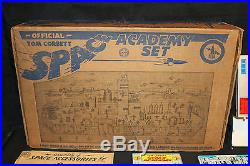 Tom Corbett Space Academy Set #7009 MARX Toys Blue Box Incomplete 1950's