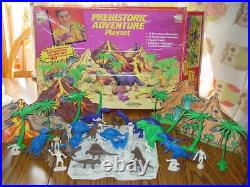Toy Street 1992 Prehistoric Adventure Playset #4302 Marx & MPC Dinosaurs Set