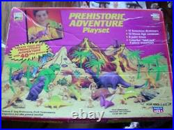 Toy Street 1992 Prehistoric Adventure Playset #4302 Marx & MPC Dinosaurs Set