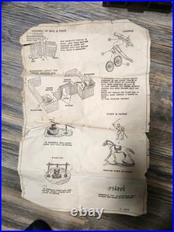 Two Marx Fort Apaches Stockade mostly incomplete sets with extras 1950s, 1960s