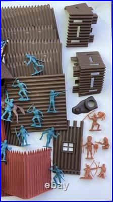 VERY NICE 1960s Vintage Fort Apache Play Set Not Complete Marx Toys #3681