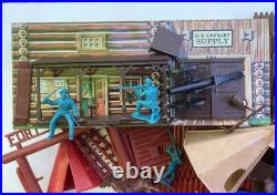VERY NICE 1960s Vintage Fort Apache Play Set Not Complete Marx Toys #3681