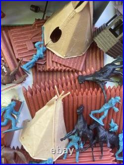 VERY NICE 1960s Vintage Fort Apache Play Set Not Complete Marx Toys #3681