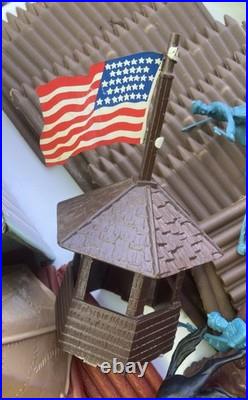 VERY NICE 1960s Vintage Fort Apache Play Set Not Complete Marx Toys #3681