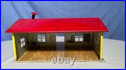 VGC VINT. Marx 1950s Litho Tin Construction Camp Office Set with Acc and OG Box