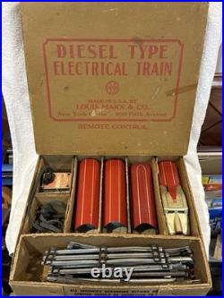VINTAGE 1940's Marx & Co. Diesel Type Electrical Train Set, IN BOX, VERY CLEAN VINTAGE 1940's Marx & Co. Diesel Type Electrical Train Set, IN BOX, VERY CLEAN