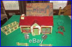 VINTAGE 1950's MARX PET SHOP TIN LITHO METAL PLAYSET #4210 COMPLETE with BOX RARE