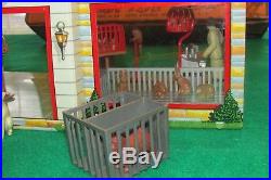 VINTAGE 1950's MARX PET SHOP TIN LITHO METAL PLAYSET #4210 COMPLETE with BOX RARE