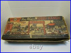 VINTAGE 1950's MARX ROY ROGERS RODEO RANCH NO. 3990 PLAY SET WithBOX